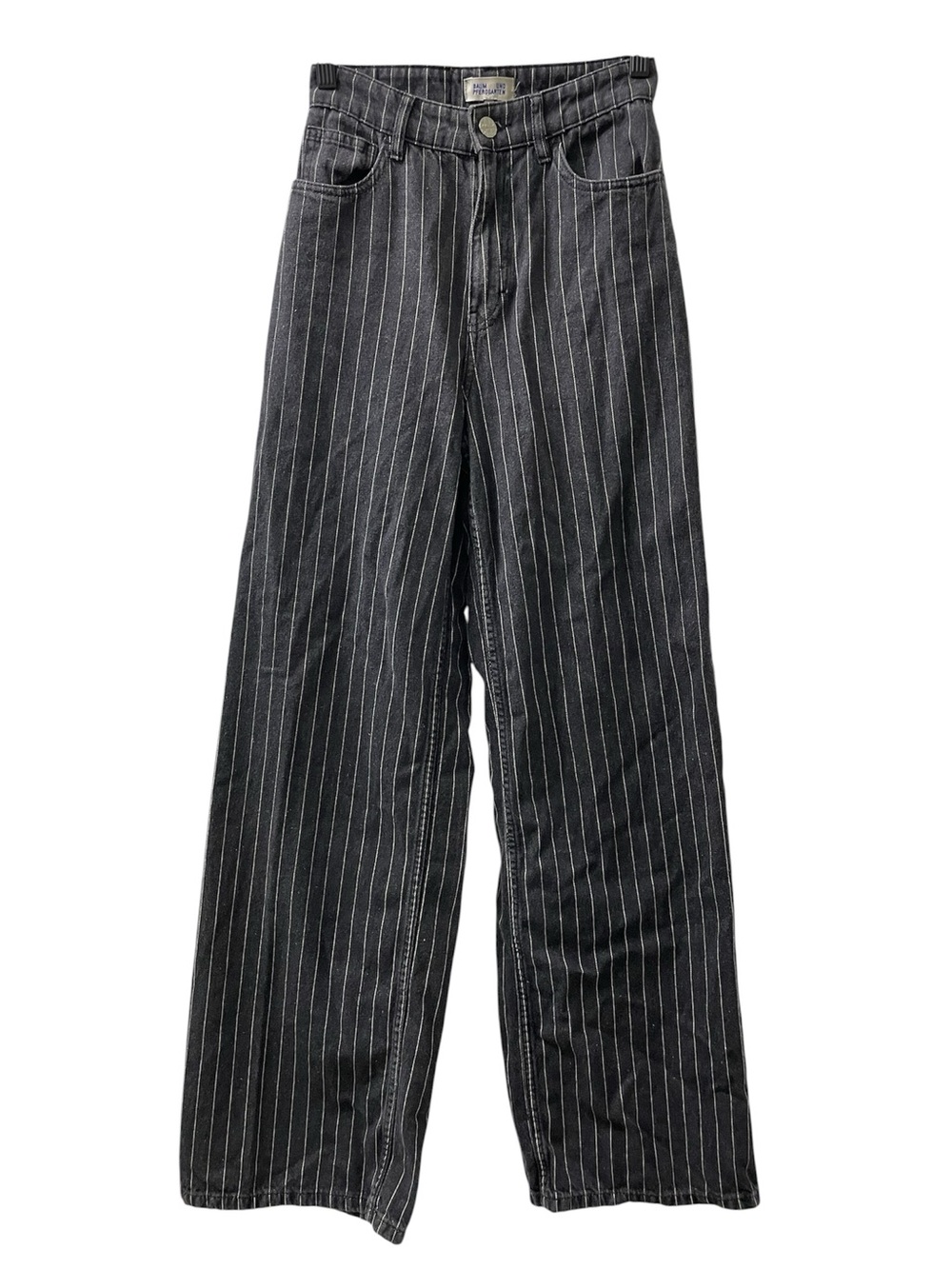 Baum and Pferdgarten Black And White Striped Confection Denim Jeans
